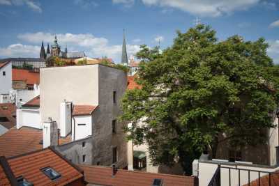 Výhled z hotelu Bishop´s House, Praha